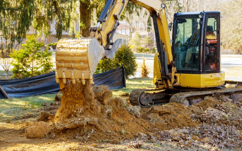 Mini excavator rental