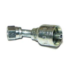 [S.1240704] Pioneer JIC 37° Swivel Crimp Fitting, 45-degree Short Drop, 1/4'' Hose ID 1/2 x 20'' Thread size