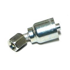 Pioneer JIC 37° Swivel Crimp Fitting, 45-degree Short Drop, 1/4'' Hose ID 1/2 x 20'' Thread size