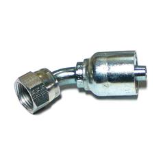 Pioneer JIC 37° Swivel Crimp Fitting, 45-degree Short Drop, 1/4'' Hose ID 1/2 x 20'' Thread size