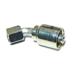 Pioneer JIC 37° Swivel Crimp Fitting, 45-degree Short Drop, 1/4'' Hose ID 1/2 x 20'' Thread size