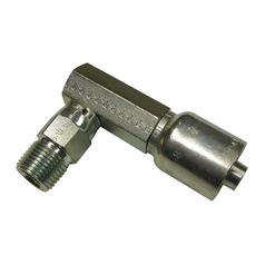 Pioneer NPTF Hose Fitting 3/8'' x 1/4 x 18'' Male 90° Compact Swivel