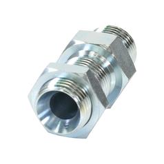 Hydraulic Adaptor 1/2'' BSP Male x 1/2'' BSP Male Bulkhead with Locknut