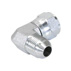 Hydraulic Adaptor 3/4'' JIC Male x 3/4'' JIC Swivel Female 90° Compact Elbow