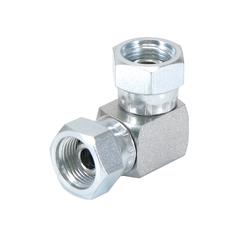 [S.35118] Hydraulic Adaptor 3/8'' BSP Swivel Female x 3/8'' BSP Swivel Female 90° Compact Elbow