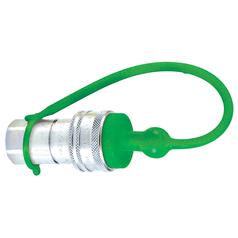Faster Dust Cap Green PVC Fits 3/8'' Female Coupling - TM Series TM38V