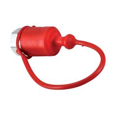 Faster Dust Cap Red PVC Fits 3/8'' Male Coupling - TF Series TF38R