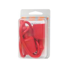 [S.147855] Faster Dust Cap Red PVC Fits 3/8'' Male Coupling - TF Series TF38R (Snap pack 2 pcs.)