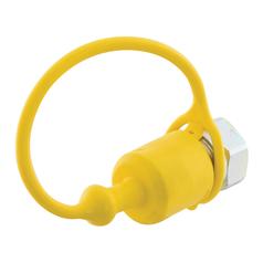 [S.112763] Faster Dust Cap Yellow PVC Fits 1/2'' Male Coupling TF12G