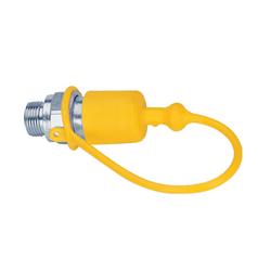 Faster Dust Cap Yellow PVC Fits 3/8'' Male Coupling - TF Series TF38G