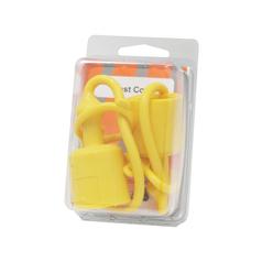 Faster Dust Cap Yellow PVC Fits 3/8'' Male Coupling - TF Series TF38G (Snap pack 2 pcs.)