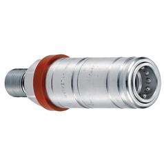 [S.166045] Faster Quick Release Hydraulic Coupler Female 1/2'' Body x 3/8'' BSP Male Bulkhead