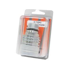 Faster Quick Release Hydraulic Coupler Female 1/2'' Body x M22 x 1.50 Metric Male Thread (Snap pack 1 pc.)