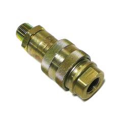 [S.128232] Pioneer Hydraulic Screw Coupling Male / Female 3/8'' Body x 3/8'' NPTF Female Thread