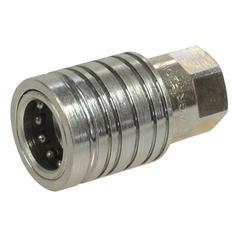 Sparex Quick Release Hydraulic Coupler Female 1/2'' Body x 3/4'' UNF Female Thread