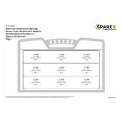 [S.11870] Compression Springs (45 Pcs.) Display Box - Sparex S.11870