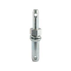Lower link implement pin dual 22 - 28x191mm, Thread size 1x32mm Cat. 1/2 (Ø22/28mm)