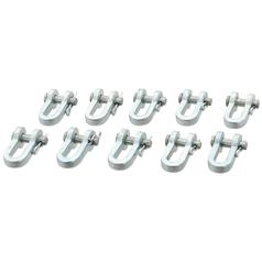 [S.41049] D Clevis, Pin Ø8mm, Jaw: 18mm