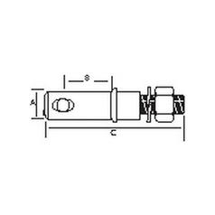 Stabiliser Pin Thread size