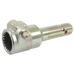 [S.16247] PTO Adapter - Female Spline 1 3/4'' - 20 X Male Spline 1 3/8'' - 6 With Quick Release Pin. - Sparex S.16247