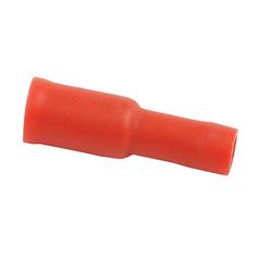 [S.12410] Pre Insulated Bullet Terminal - Female, 4.0mm, Red (0.5 - 1.5mm) - Sparex S.12410
