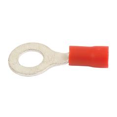 [S.12404] Pre Insulated Ring Terminal, Standard Grip, 6.4mm, Red (0.5 - 1.5mm)