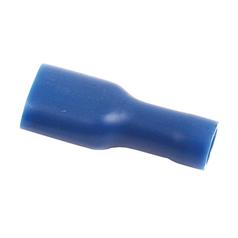[S.8545] Pre Insulated Spade Terminal - Fully Insulated, Standard Grip - Female, 6.3mm, Blue (1.5 - 2.5mm), (Bag