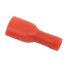 [S.12408] Pre Insulated Spade Terminal - Fully Insulated, Standard Grip - Female, 6.3mm, Red (0.5 - 1.5mm), (Bag