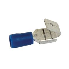 [S.8547] Pre Insulated Spade Terminal, Standard Grip - Female Spade with Male Branch, 6.3mm, Blue (1.5 - 2.5mm)