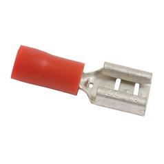 [S.11563] Pre Insulated Spade Terminal, Standard Grip - Female, 6.3mm, Red (0.5 - 1.5mm)