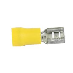 [S.8554] Pre Insulated Spade Terminal, Standard Grip - Female, 6.3mm, Yellow (4.0 - 6.0mm)