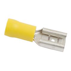 [S.11181] Pre Insulated Spade Terminal, Standard Grip - Female, 9.5mm, Yellow (4.0 - 6.0mm)