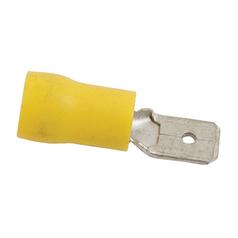 [S.8556] Pre Insulated Spade Terminal, Standard Grip - Male, 6.3mm, Yellow (4.0 - 6.0mm)