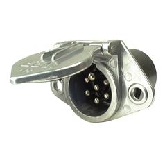 7 Pin Trailer Socket Bolt-on (aluminium) - Sparex S.31354