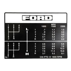 [S.60664] Gear Stick Decal - Sparex S.60664