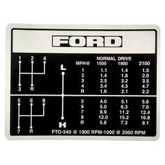 Gear Stick Decal - Sparex S.60665