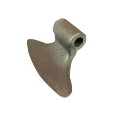 [S.78114] Hammer Flail, Top width: 76mm, Bottom width: 196mm, Hole Ø: 20.5mm, Radius 109mm - Replacement for Perfect
