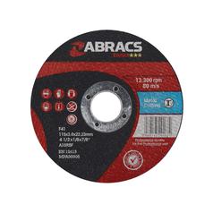 Flat Metal Cutting Disc Ø4-1/2'' x 1/8'' x 7/8'' A30RBF