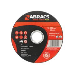 Flat Metal Cutting Disc Ø5'' x 1/16'' x 7/8'' A60TBF