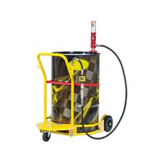 Oil Dispensing System, Pneumatic Powered Digital Nozzle w/Trolley, For use with 55 Gals. Drums