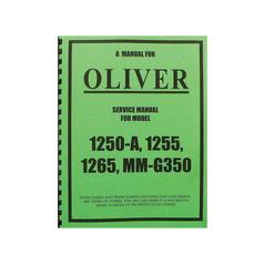 MANUAL, SERVICE, OLIVER